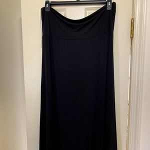 LuLaRoe ALL BLACK Maxi Skirt 2XL